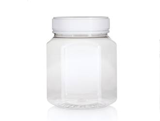 1.6 Litre Hex PET Jar